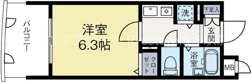 ライオンズマンション県庁東 702号室 間取り