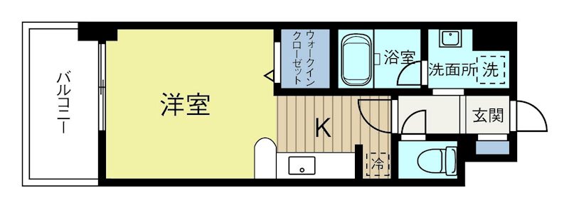 アクアヒルズ天神東 1004号室 間取り