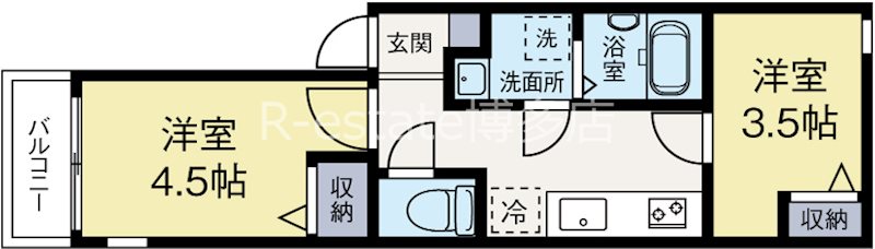 m&m Nana 201号室 間取り