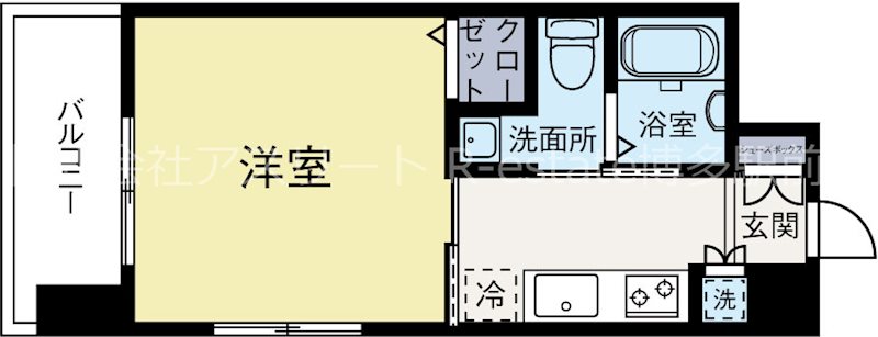 アソシアグロッツォ平尾駅前 305号室 間取り