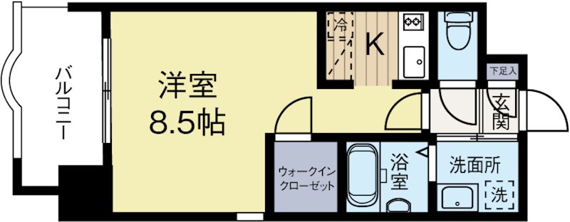 アルファシオディフォンド 704号室 間取り