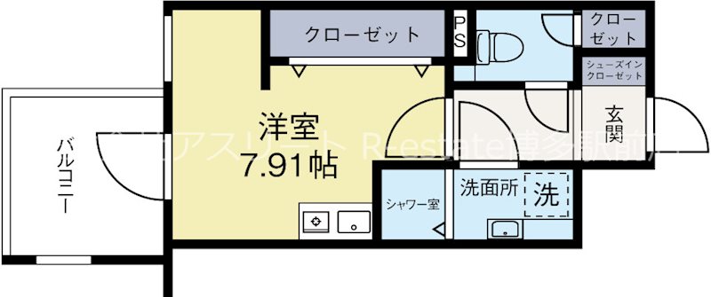 モダンパラッツォ天神南2 間取り図