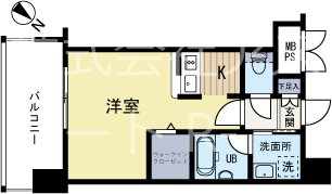 エンクレスト天神SIDE 306号室 間取り