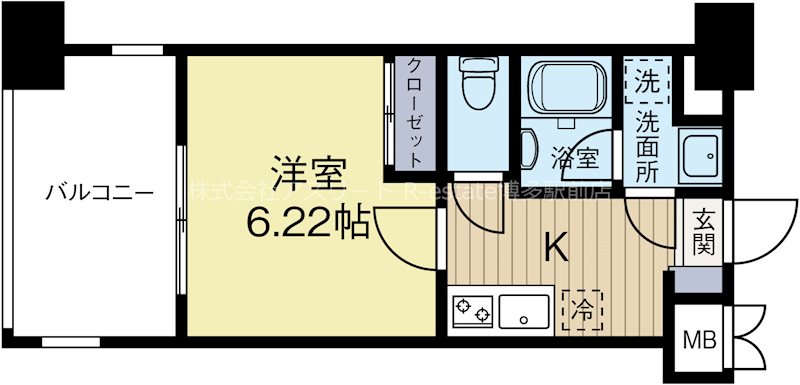 ラシックサヴォイ 1402号室 間取り