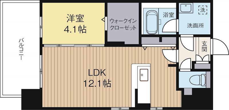 グランフォーレラグゼ博多駅南 503号室 間取り