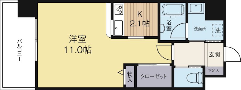 フォレスタ高砂 902号室 間取り