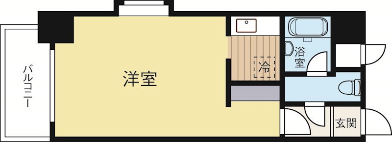 ラフィネスクロスロード博多ステーション 901号室 間取り