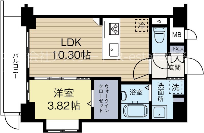 ギャラクシー博多駅北 101号室 間取り