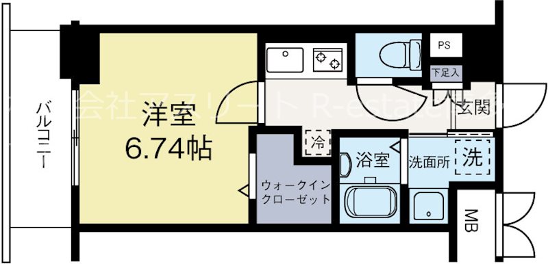 ギャラクシー博多駅北 406号室 間取り
