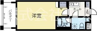 エンクレスト天神南 602号室 間取り
