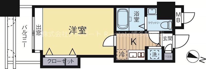 ダイナコートエスタディオ東公園 603号室 間取り