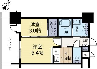 エンクレスト博多駅前ART 207号室 間取り