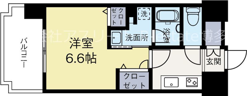 ランディックベイフィールド 1305号室 間取り