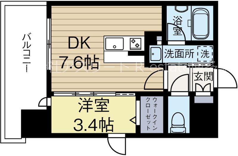 ランディックベイフィールド 1407号室 間取り