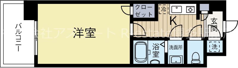 Casa di Taishokan il mare 207号室 間取り