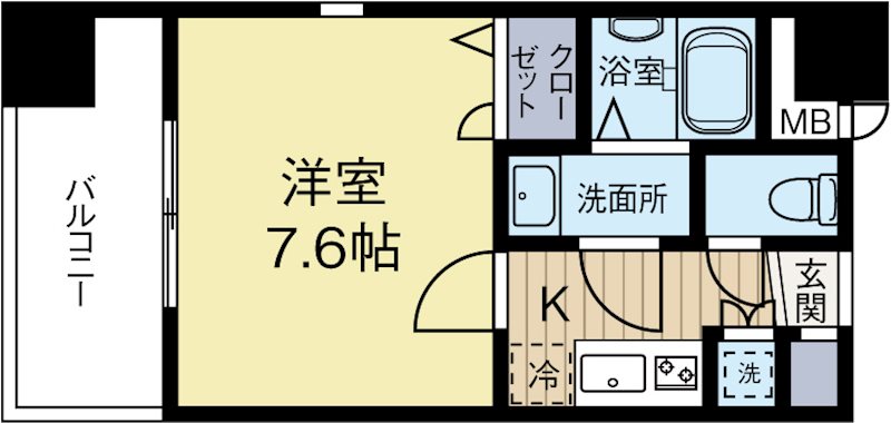 エルフィナ上呉服 1001号室 間取り