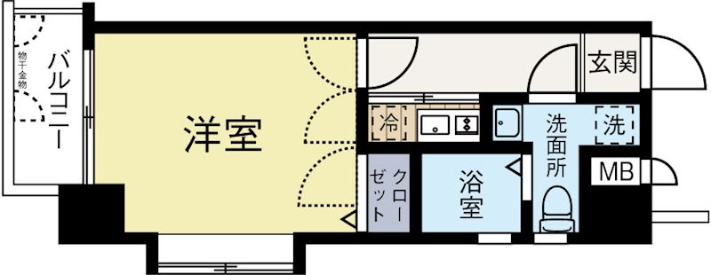 ユーエムライフ赤坂けやき通り 1001号室 間取り