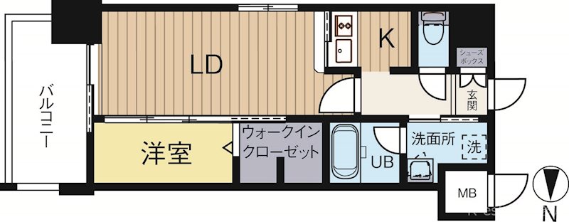 エンクレスト博多Belle 903号室 間取り