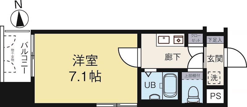ファーネストアヴァンティ大濠 401号室 間取り