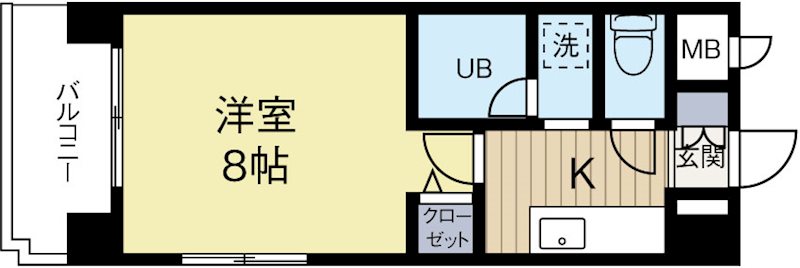 ウィングポート 801号室 間取り