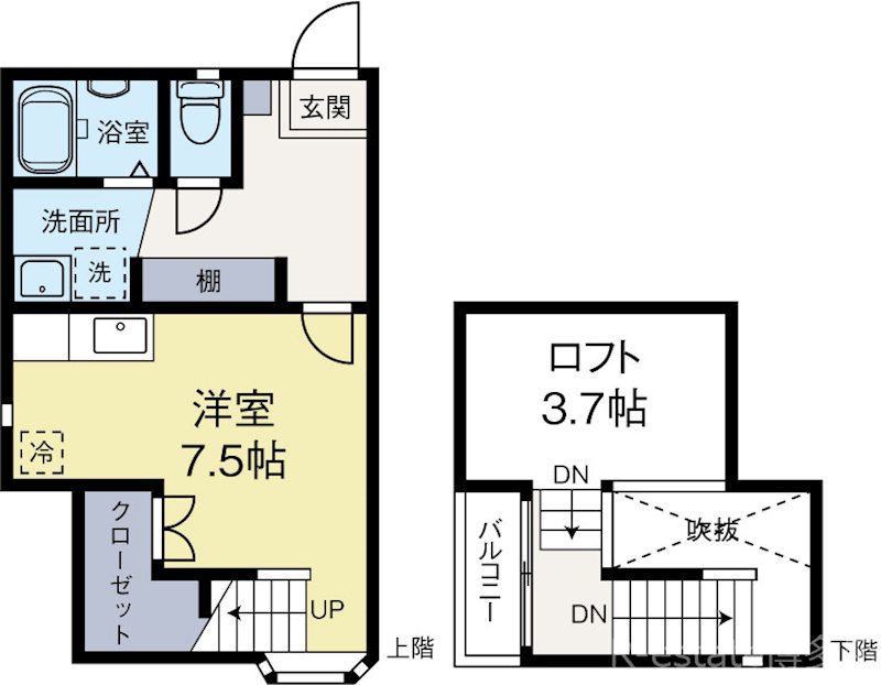 ポラリス吉塚 101号室 間取り