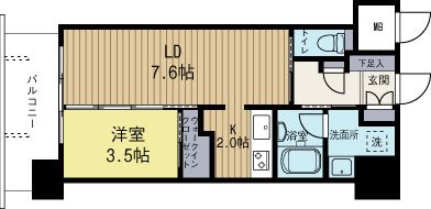 アルファシオディクレイヴ 310号室 間取り