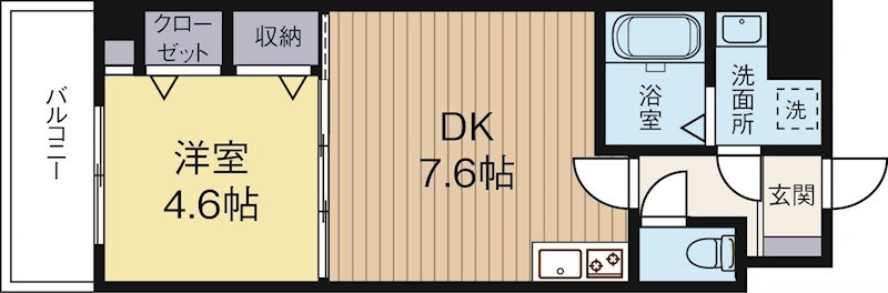 アンジェール高砂 703号室 間取り