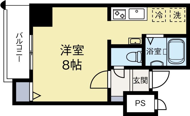 ロイヤル神屋71 1202号室 間取り