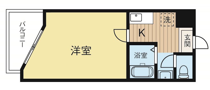 リリーフ薬院 305号室 間取り