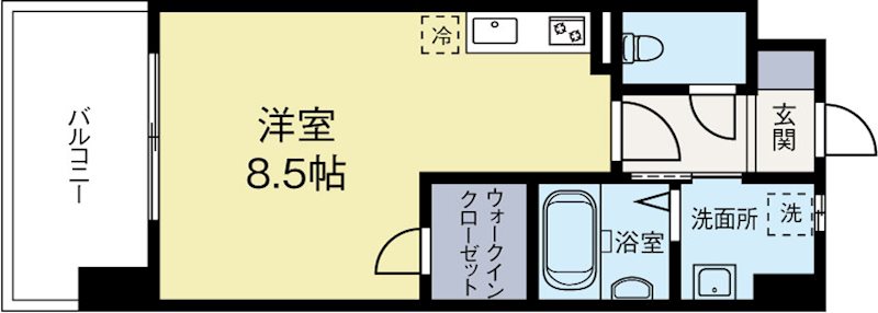 カーサエンペサール 905号室 間取り