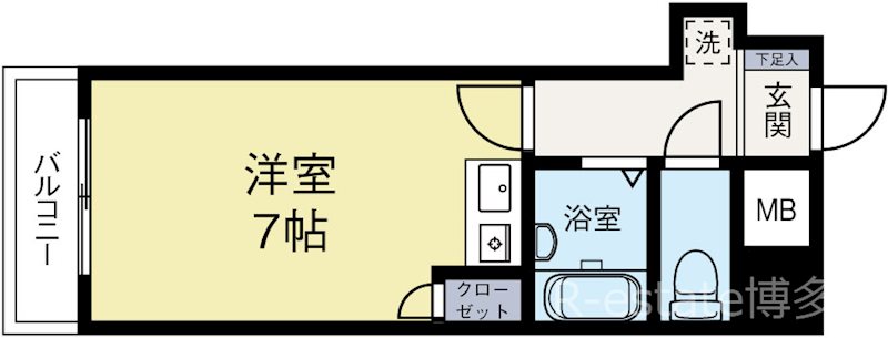 オリオンビル 603号室 間取り