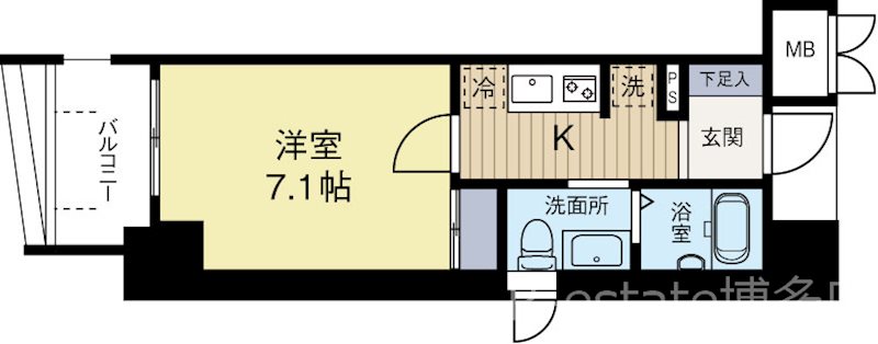 サヴォイオーサーズプレイス 1201号室 間取り