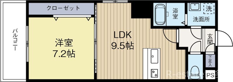 リファレンス東公園 803号室 間取り