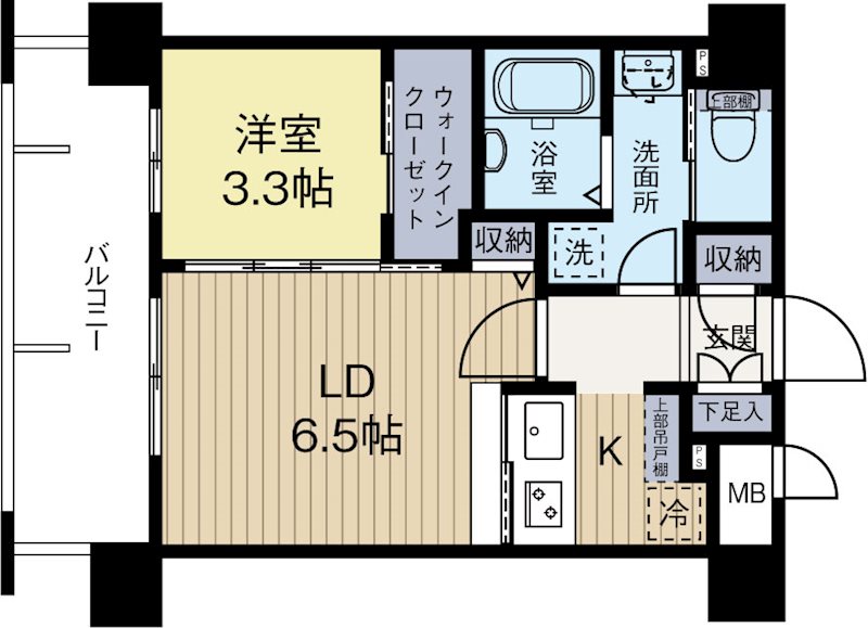 ネストピア薬院東 804号室 間取り