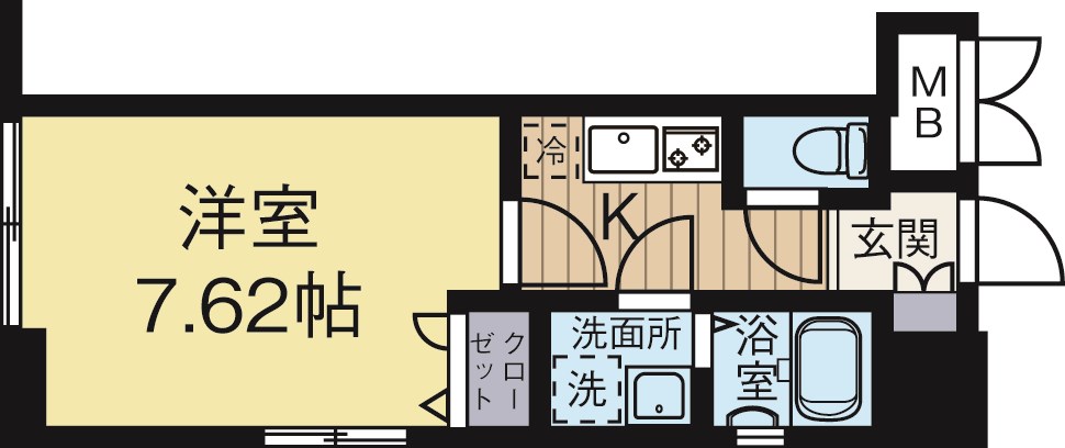 レスプリメゾンデリス 806号室 間取り