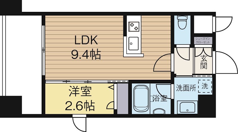 ラクラス博多 301号室 間取り