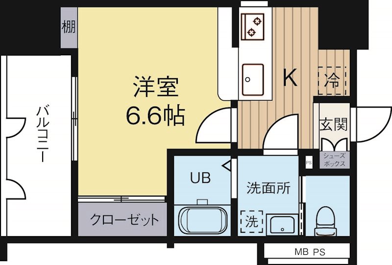 サヴォイエイペックス 505号室 間取り