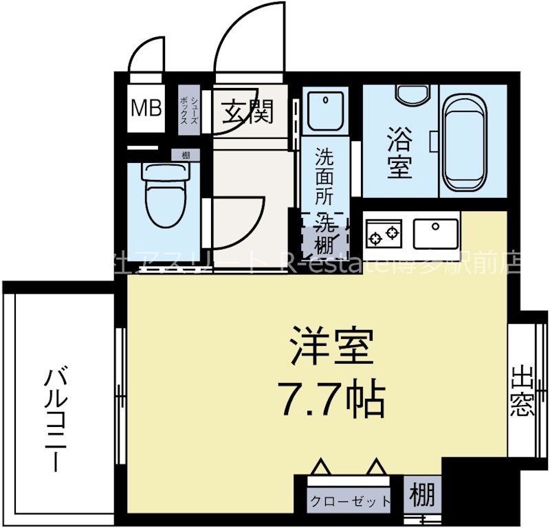 ラフォーレ西公園 204号室 間取り