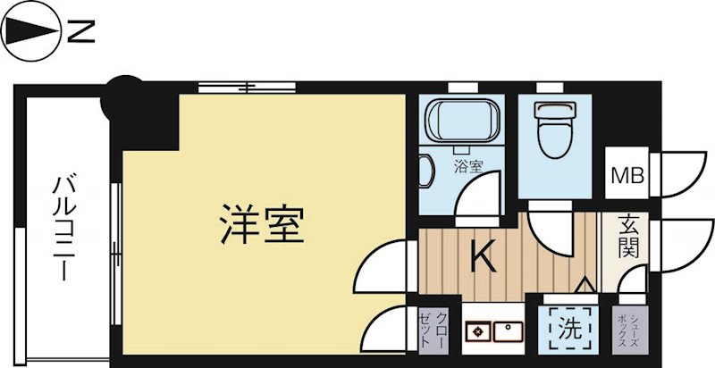 ダイナコートベイサイド博多 501号室 間取り