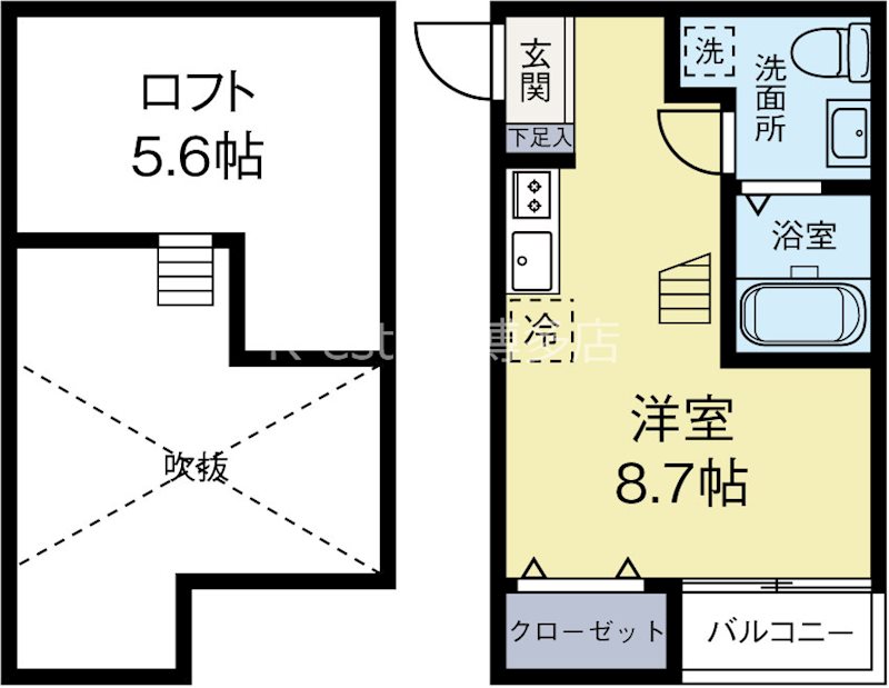 ボナール吉塚 105号室 間取り