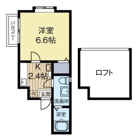 ソレイユ1 202号室 間取り