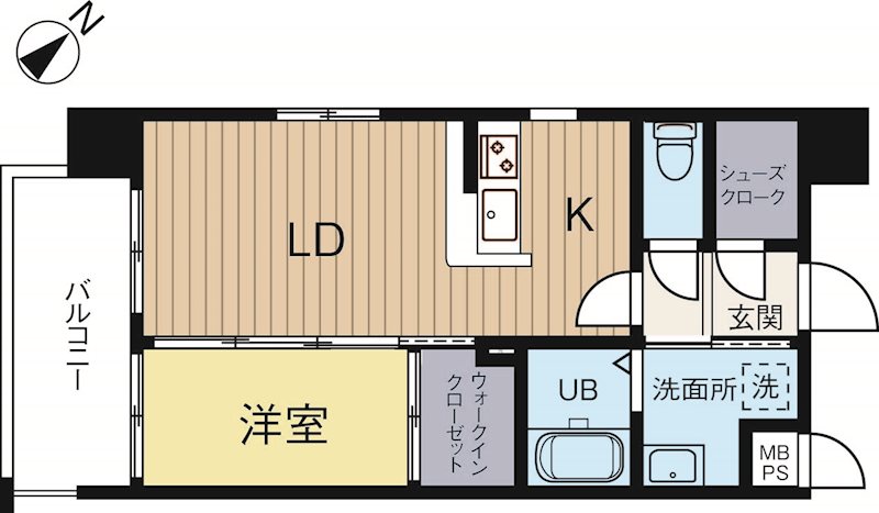 ネストピア呉服町 1201号室 間取り