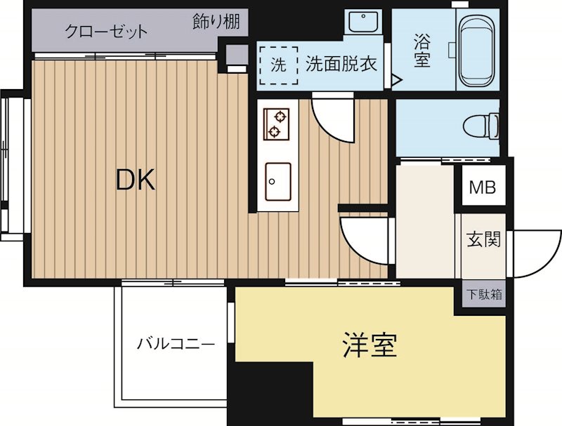 BLANCTOURHAKATA 701号室 間取り