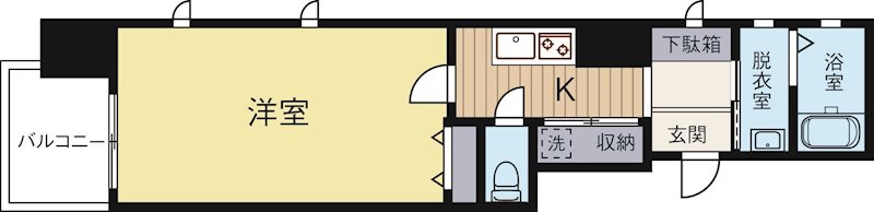 BLANCTOURHAKATA 303号室 間取り