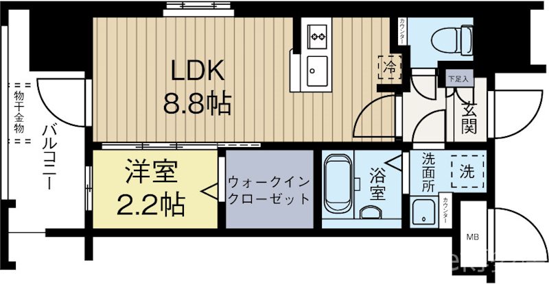 グランフォーレ箱崎プレミア 501号室 間取り