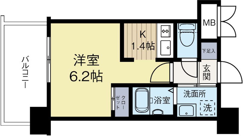 アルファシオフリード 204号室 間取り