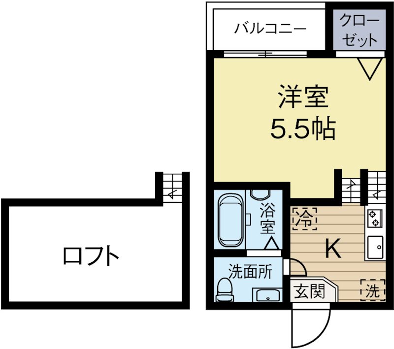グランコンフォール博多千代Ⅰ 205号室 間取り