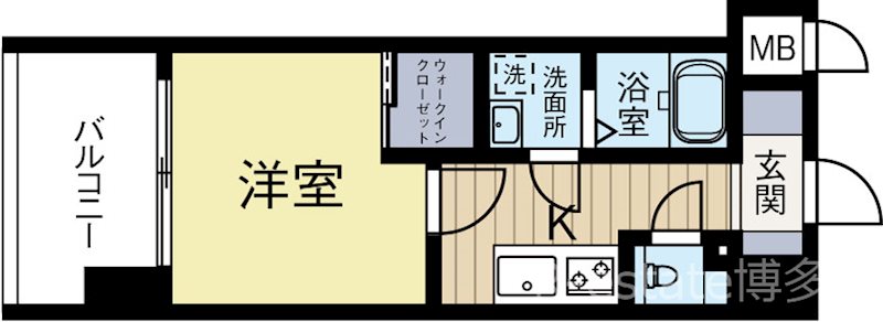 サヴォイルプルミエパリエ 1005号室 間取り