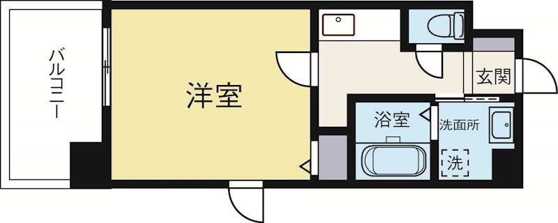 サヴォイソリディティ 1101号室 間取り