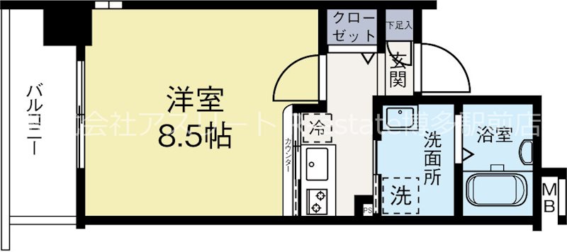 ラフォーレ大濠パークアベニュー 間取り図